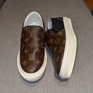 Louis Vuitton Trocadero Monogram Slip On Sneakers